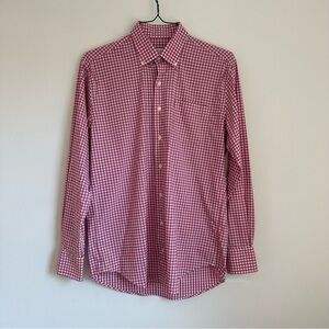 Peter Millar Men’s Darker Pink/Red Medium Button Down Dress Shirt